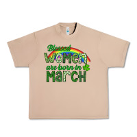 Burro Blessed women are born in March Urban Heavy Tee - CowGirlArtShop