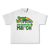 Lunar Rock Blessed women are born in March Urban Heavy Tee - CowGirlArtShop