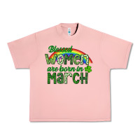 Salmon Blessed women are born in March Urban Heavy Tee - CowGirlArtShop