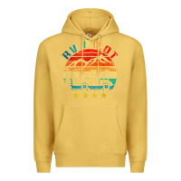 Antique Gold rv pilot camping funny vintage motorhome travel vacation t shirt Premium Hoodie - maiPhamDesign