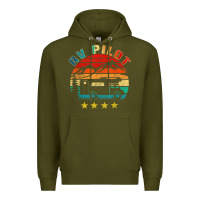 Army Green rv pilot camping funny vintage motorhome travel vacation t shirt Premium Hoodie - maiPhamDesign
