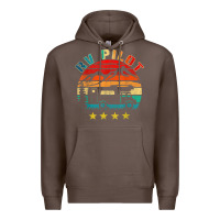 Coffee rv pilot camping funny vintage motorhome travel vacation t shirt Premium Hoodie - maiPhamDesign