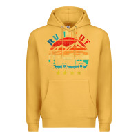 Mustard rv pilot camping funny vintage motorhome travel vacation t shirt Premium Hoodie - maiPhamDesign
