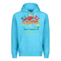 Ocean Blue rv pilot camping funny vintage motorhome travel vacation t shirt Premium Hoodie - maiPhamDesign