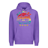 Purple rv pilot camping funny vintage motorhome travel vacation t shirt Premium Hoodie - maiPhamDesign