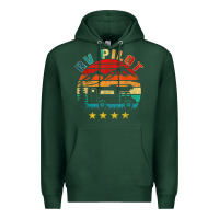 Sports Green rv pilot camping funny vintage motorhome travel vacation t shirt Premium Hoodie - maiPhamDesign