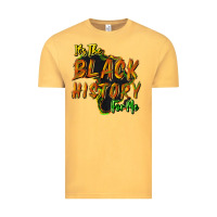 Vintage Mustard It's the black history for me Vintage Tee - HowdyJamesFarm