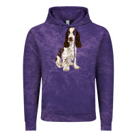 Cloud Purple english cocker spaniel Vintage Hoodie - FaDigitalArtStudio