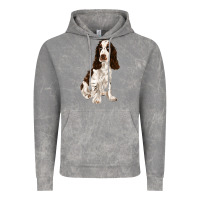 Cloud Rock english cocker spaniel Vintage Hoodie - FaDigitalArtStudio