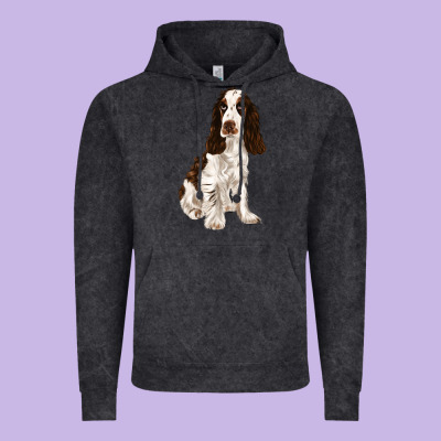 English Cocker Spaniel Vintage Hoodie Designed By Fadigitalartstudio