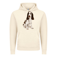 Vintage Artic english cocker spaniel Vintage Hoodie - FaDigitalArtStudio