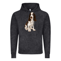 Vintage Black english cocker spaniel Vintage Hoodie - FaDigitalArtStudio