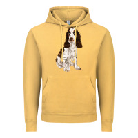 Vintage Mustard english cocker spaniel Vintage Hoodie - FaDigitalArtStudio