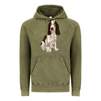 Vintage Olive english cocker spaniel Vintage Hoodie - FaDigitalArtStudio