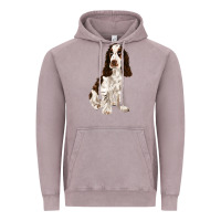 Vintage Zinc english cocker spaniel Vintage Hoodie - FaDigitalArtStudio