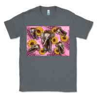 Charcoal Heather Baby elephant sunflowers kid's bottle Classic Tee - Artiststas