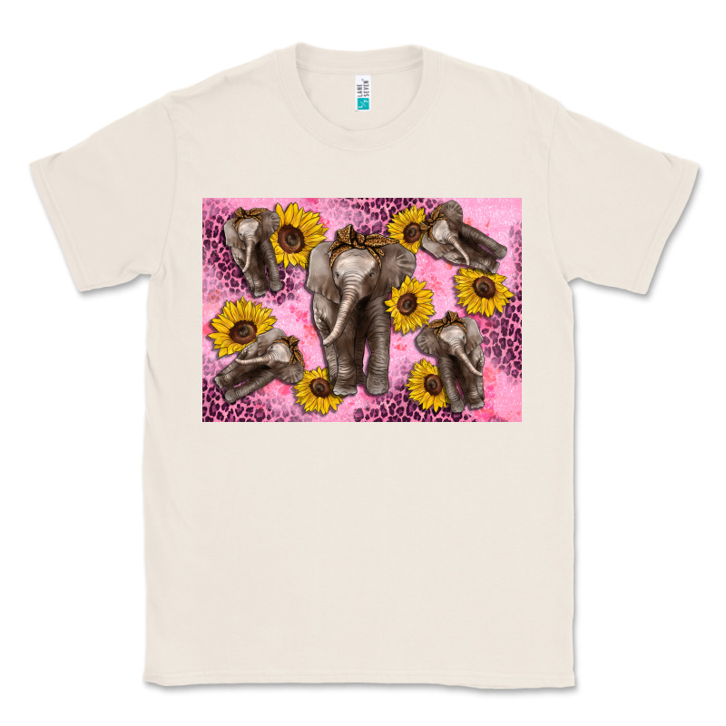 Baby Elephant Sunflowers Kid's Bottle Classic Tee by Artiststas | Teevron