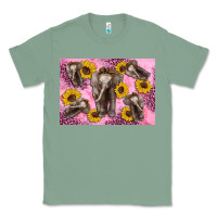 Sage Baby elephant sunflowers kid's bottle Classic Tee - Artiststas
