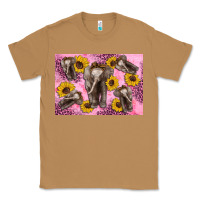 Toasted Coconut Baby elephant sunflowers kid's bottle Classic Tee - Artiststas