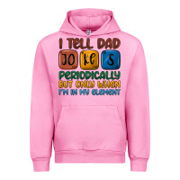 Fuchsia Pink i tell dad jokes periodically but only when i'm in Urban Hoodie - JahusDesignShop
