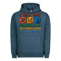 Pigment Midnight Navy i tell dad jokes periodically but only when i'm in Urban Hoodie - JahusDesignShop