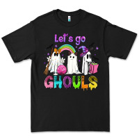 Black Let's go ghouls Premium Tee - NancyCooperArtShop