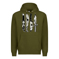 Army Green scary horror movies halloween Premium Hoodie - maiPhamDesign