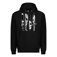 Black scary horror movies halloween Premium Hoodie - maiPhamDesign
