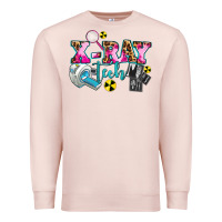 Pale Pink x ray tech Premium Sweatshirt - AdoDesignShop