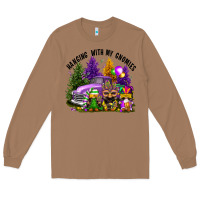 Toasted Coconut mardi gras hanging with my gnomies Long Sleeve Tee - FaDigitalArtStudio