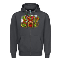 Smoke christmas joy gnome Zipper Hoodie - BarkalooDesign