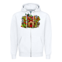 White christmas joy gnome Zipper Hoodie - BarkalooDesign
