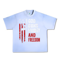 Grape Ice God Guns Whiskey Freedom - Pro Gun American Flag Guns Arts Characters Urban Heavy Tee - maiPhamDesign