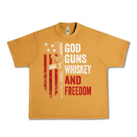 Peanut Butter God Guns Whiskey Freedom - Pro Gun American Flag Guns Arts Characters Urban Heavy Tee - maiPhamDesign