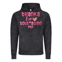 Vintage Black Thanks for tolerating me Valentine's Day Vintage Hoodie - FaDigitalArtStudio