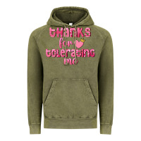 Vintage Olive Thanks for tolerating me Valentine's Day Vintage Hoodie - FaDigitalArtStudio