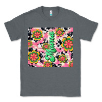 Charcoal Heather mama with hippie daisies Classic Tee - TumblerDesignByShophia