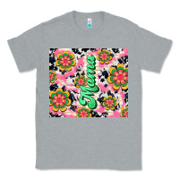Heather Grey mama with hippie daisies Classic Tee - TumblerDesignByShophia