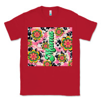 Red mama with hippie daisies Classic Tee - TumblerDesignByShophia