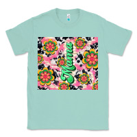 Seafoam mama with hippie daisies Classic Tee - TumblerDesignByShophia