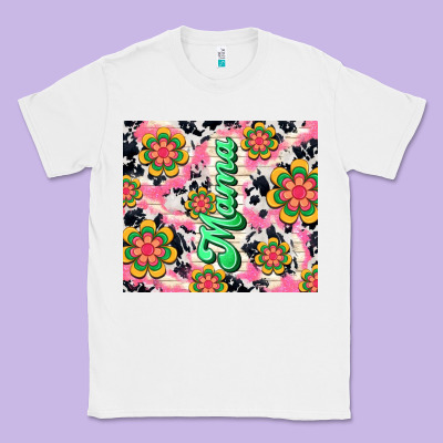 Mama With Hippie Daisies Classic Tee Designed By Tumblerdesignbyshophia