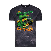 Cloud Black Shamrock crusher St. Patrick's Day Vintage Tee - CowGirlArtShop