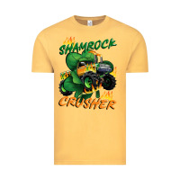 Vintage Mustard Shamrock crusher St. Patrick's Day Vintage Tee - CowGirlArtShop