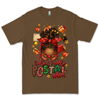 Cacao santas favorite postal worker afro messy bun Premium Tee - texasbilliewilder