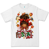 White santas favorite postal worker afro messy bun Premium Tee - texasbilliewilder