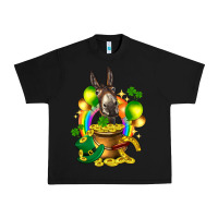 Black St. Patrick's Donkey with balloon Urban Heavy Tee - HowdyJamesFarm