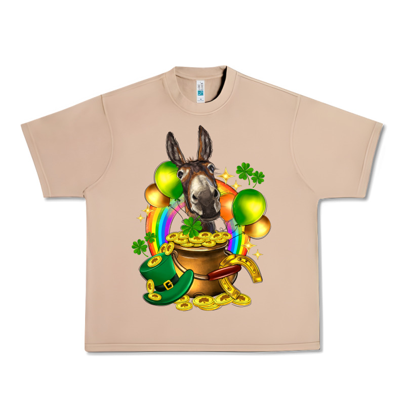 St. Patrick's Donkey With Balloon Urban Heavy Tee by HowdyJamesFarm | Teevron