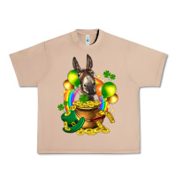 Burro St. Patrick's Donkey with balloon Urban Heavy Tee - HowdyJamesFarm