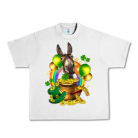 Lunar Rock St. Patrick's Donkey with balloon Urban Heavy Tee - HowdyJamesFarm