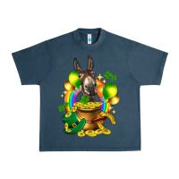 Midnight Navy St. Patrick's Donkey with balloon Urban Heavy Tee - HowdyJamesFarm